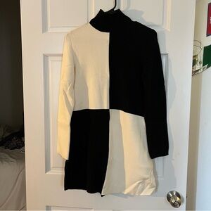 Zara Long Sleeve Block Sweater Dress